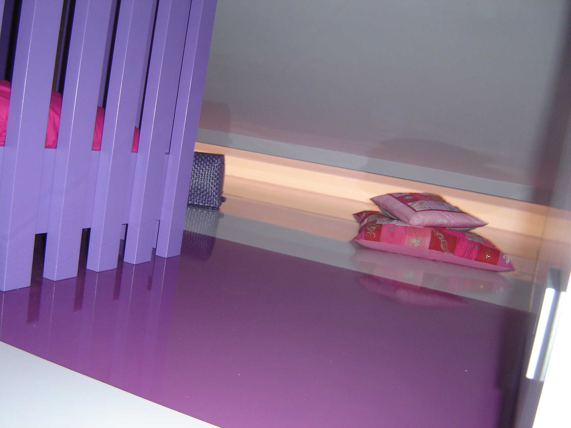 Slaapkamer twee kleuren vloer